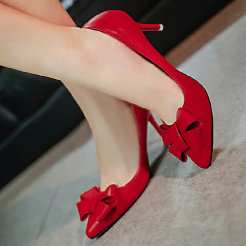 

2019 spring new fine with pointed shallow mouth high heels single shoes women's fashion casual shoes