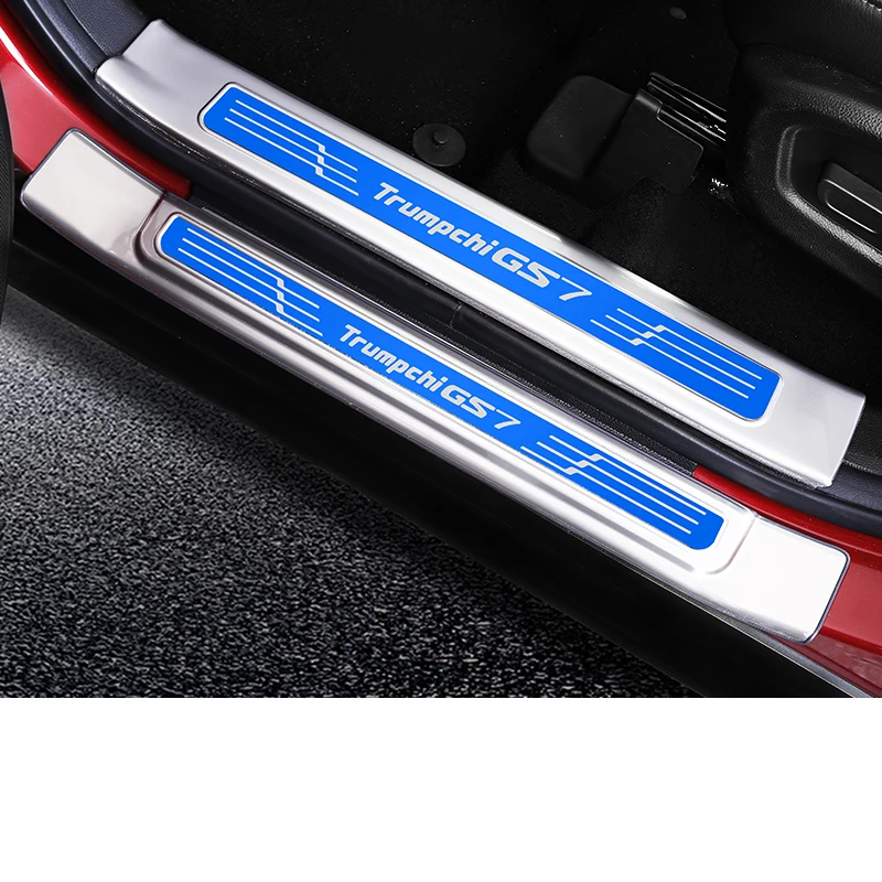 

Lsrtw2017 Stainless Steel Car Anti-scratch Door Sill Threshold Trunk Rear Guard Board for Trumpchi Gs7 Gs8 2017 2018 2019 2020