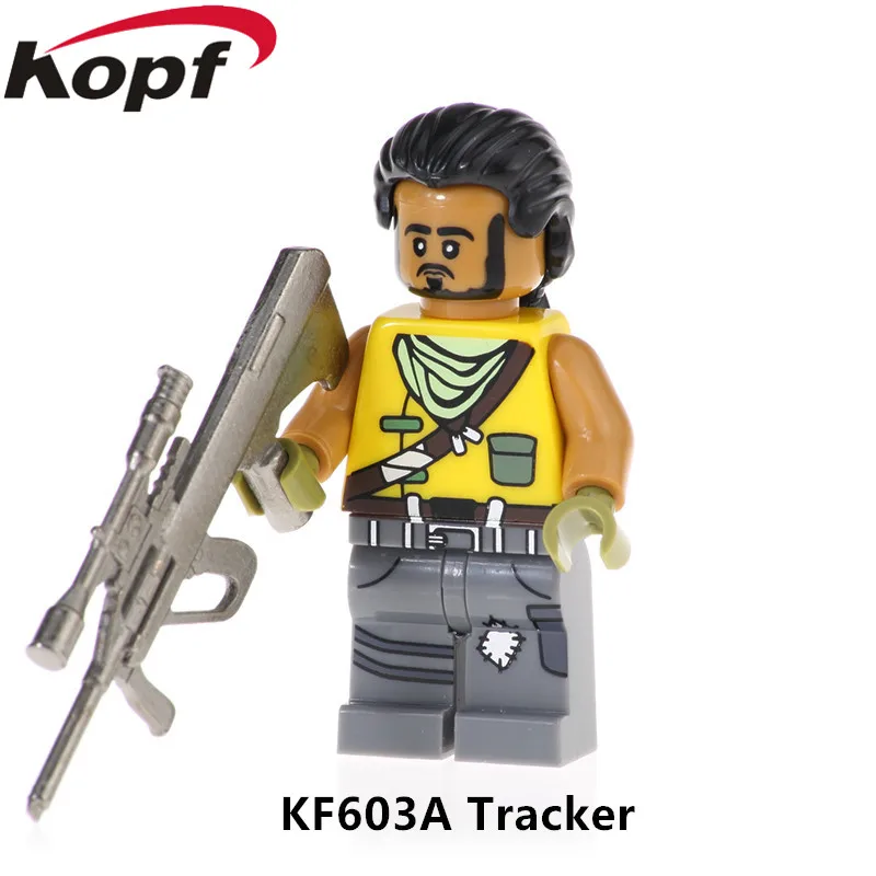 KF603A одной продажи цифры с реальным металлическим оружие Модель Ворон игры Fortnight трекер строительные блоки для детей игрушки подарок