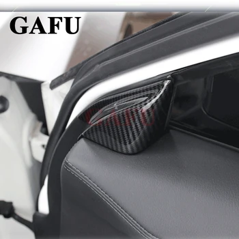 

Carbon fibre Car Styling Front inner triangle Cover Sticker Decoration For mazda cx5 cx-5 2017 2018 Accessories
