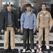 Full set 1/6 scale KUMIK KMF040 KMF041 KMF042 1/6 Scale Asian Male head body Action Figure Collections With box vampire academy box set 1 6