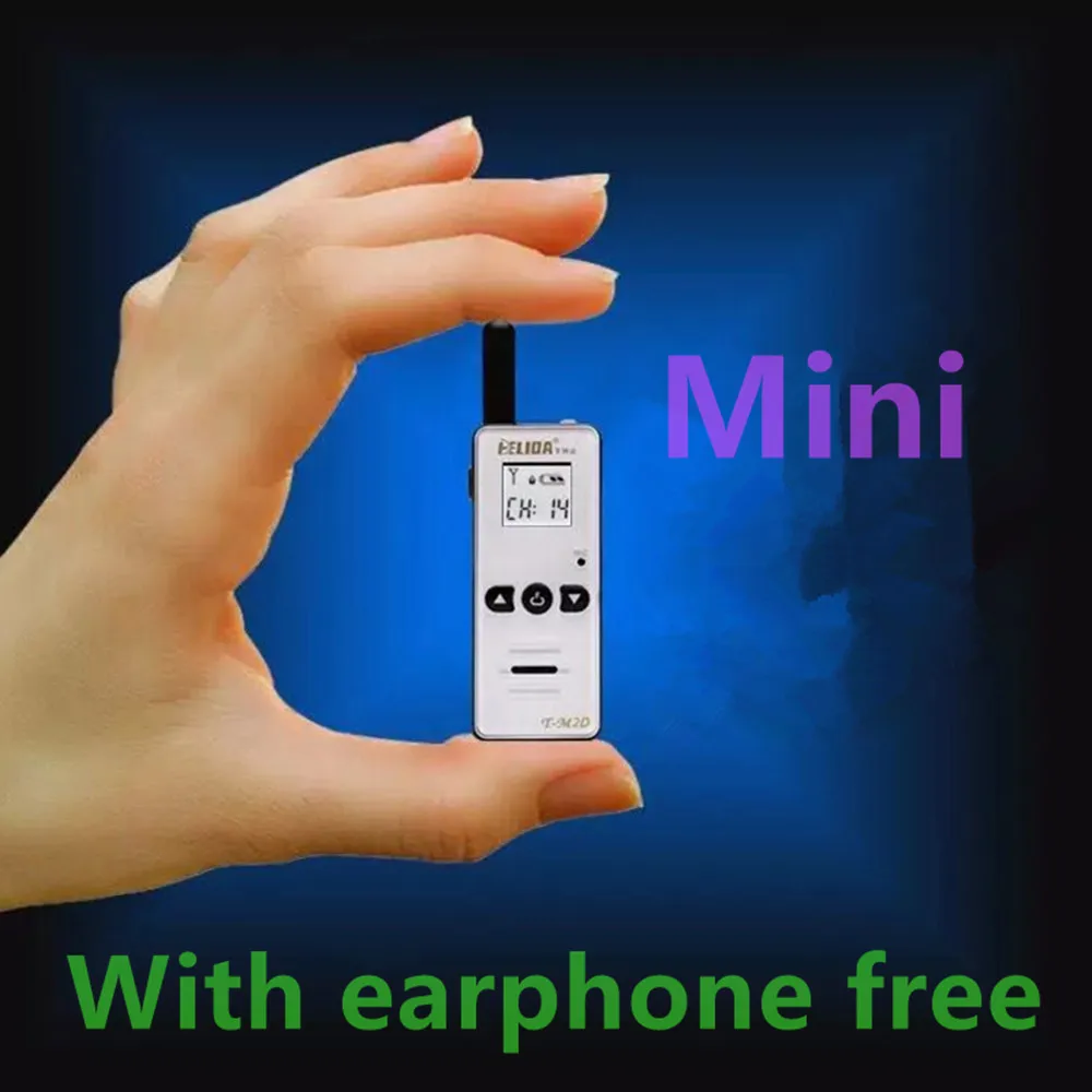 2pcs Mini Walkie talkie 400 480MHZ Handheld Children Two Way Radio T M2D Super Tiny FRS 3