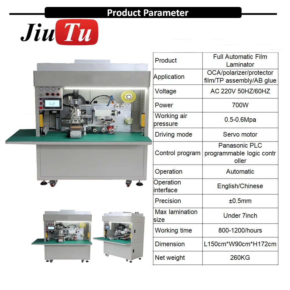 Fully Automatic Film Lamination Machine Mobile LCD Panel Glass OCA Film Polarizer Film Phone Repair Machine (2)