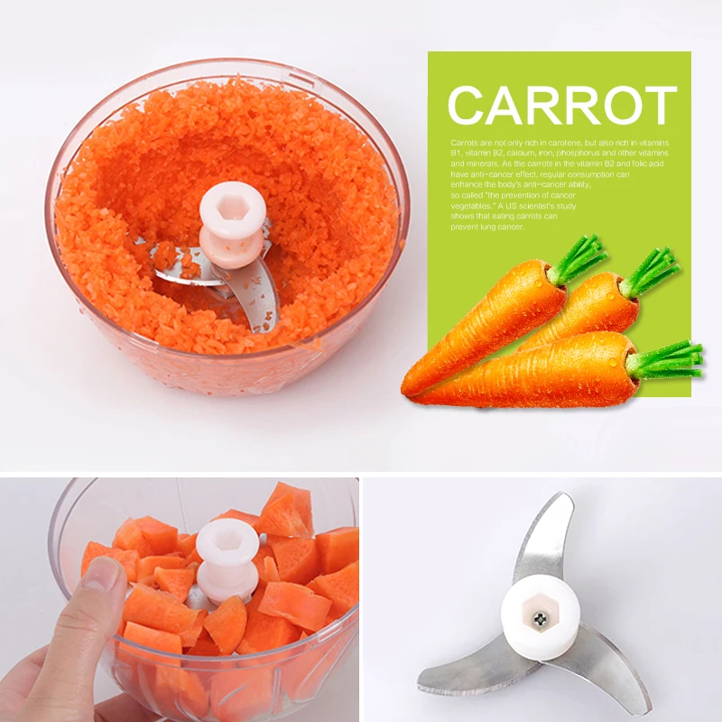 Manual Vegetable Cutter Garlic Chopper Food Twist Slicer Meat Slicer  Cutter- GJA363M