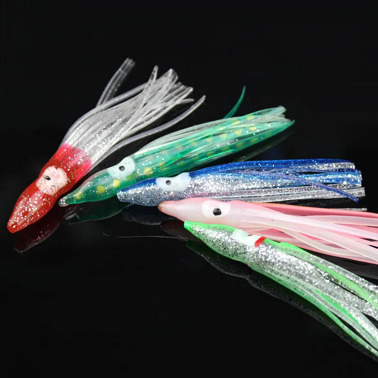 Fishing lure soft bait 5pcs/lot 8cm squid jig squid fishing lures
