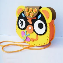 1 шт. детские игрушки 0-12 месяцев животные детские сумки ручной работы DIY Разноцветные EVA пазлы из пенополиуретана ремесла Монтессори игрушки для детей