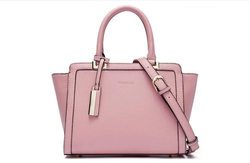 

Original DOODOO FR419 Trapeze Tote Women Leather Handbags Ladies Party Shoulder Bags Fashion Top-Handle Bags Bolsa Feminina