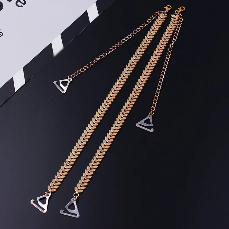 

Metal leaf shoulder strap shoulder wedding invisible bra strap underwear strap