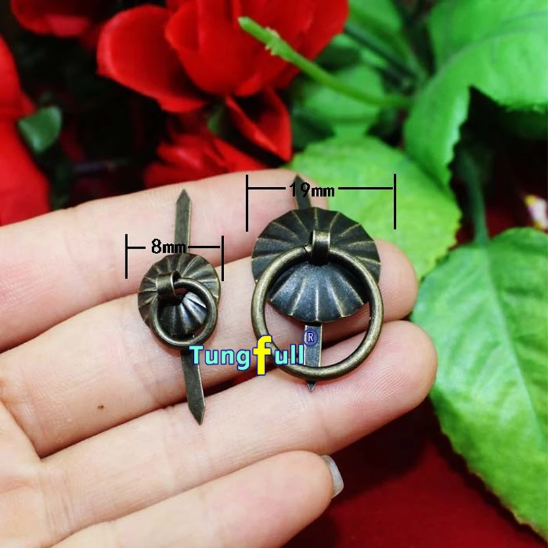 

In Stock High Quality Metal drawer handle small sun round handle mini wooden box decorated handle