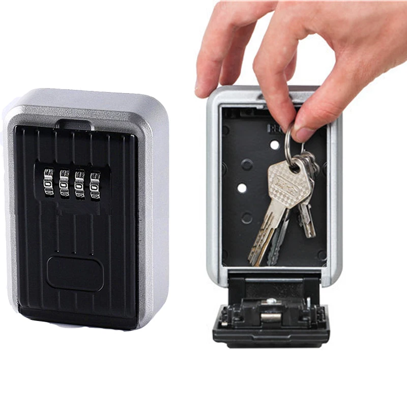 2019 Key Safe Box Home Factory Office Outdoor Key Storage Box Wall