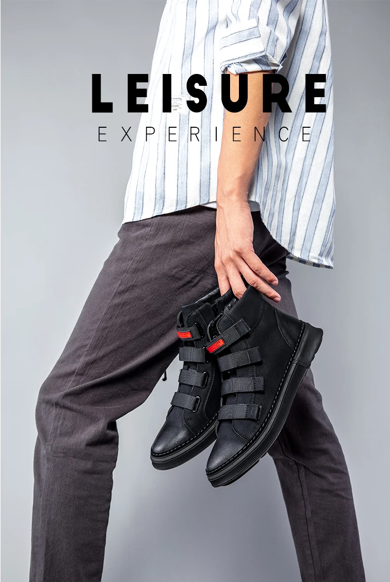 CAMTOO Spring Casual Men's Shoes Genuine Leather Men Boots Fashion Ankle Boots Platform Sneakers Comfortable Man Footwear HTB1Yr8DaEvrK1RjSszfq6xJNVXaj - CAMTOO Spring Casual Men's Shoes Genuine Leather Men Boots Fashion Ankle Boots Platform Sneakers Comfortable Man Footwear