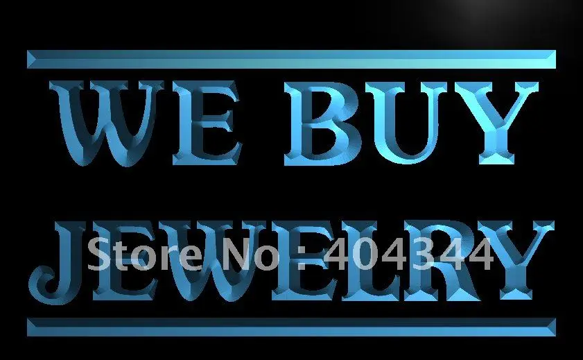 

LB616- We Buy Jewelry Display OPEN LED Neon Light Sign