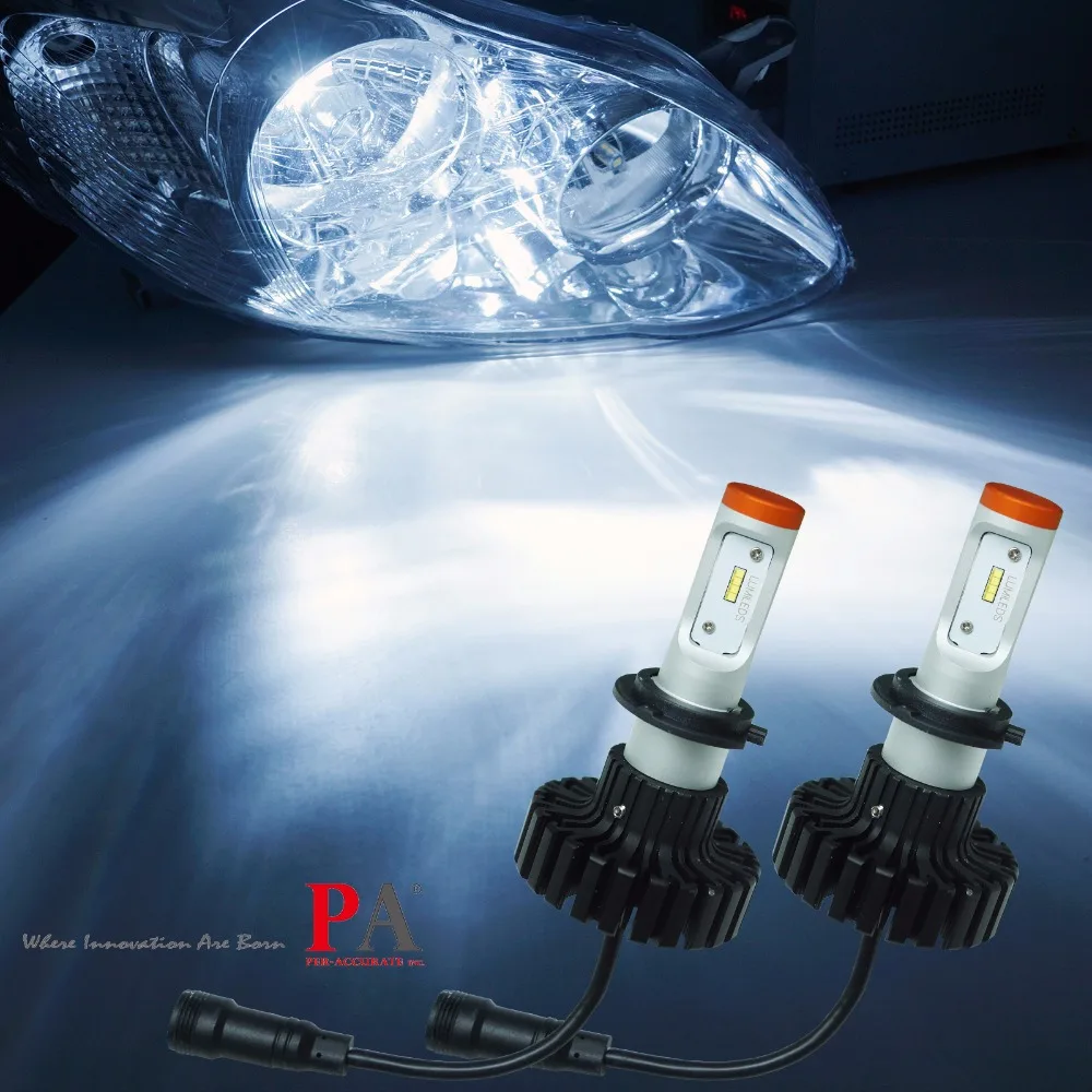 

Auto Light Motorcycle Headlight High Low Beam 80W 6500K H7 For Philips LED Bulb PA