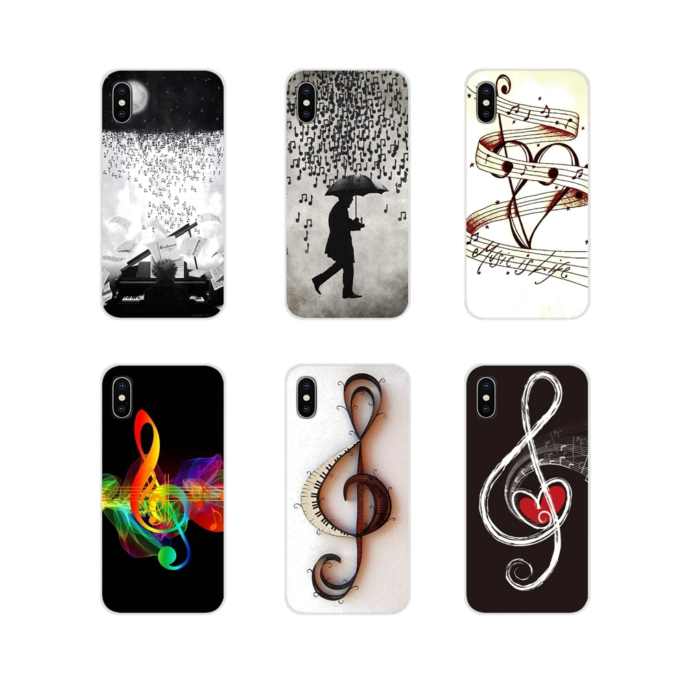 

For Huawei P Smart Mate Honor 7A 7C 8C 8X 9 P10 P20 Lite Pro Plus Musical Notes Violin Classical Music Art Silicone Shell Covers