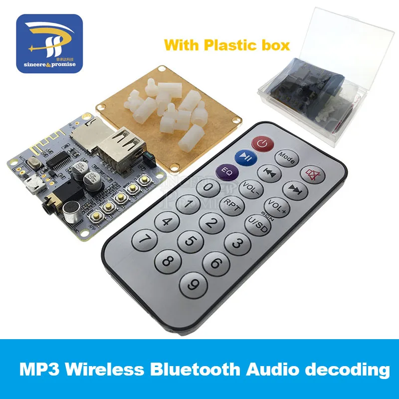 

V5.0 V4.2 Bluetooth Audio Receiver board with USB TF card Slot decoding playback preamp output 5V Wireless Stereo Music Module