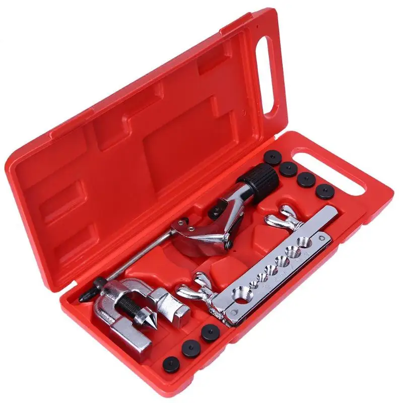 

10 pcs Air Conditioning Refrigerator Refrigeration Repair Tools Expander Tube Reamer Flaring Set Box Color Random
