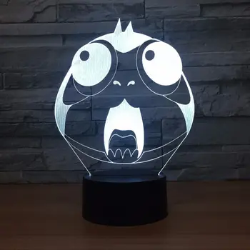 

Acrylic Creative Usb Bedside 3d Night Light Lovely 7 color change 3D Lamp Christmas decorations gift for baby room lights