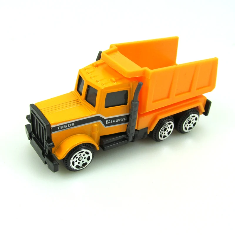 

16 Sets Sliding Alloy Engineering Toy Vehicle Loading Excavator Mixing Forklift with Road Sign Model Kids' Educational Toys Gift