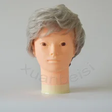 55 см лысый манекен голова с зажимом женская голова-манекен для парика делая манекен для шляп Fleshtone цвет голова-манекен для Вешалка для париков