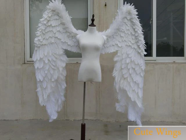 

cosplay 2019 White Angel Feather wing costume show party wedding sexy cos props Large fairy wing photography prop