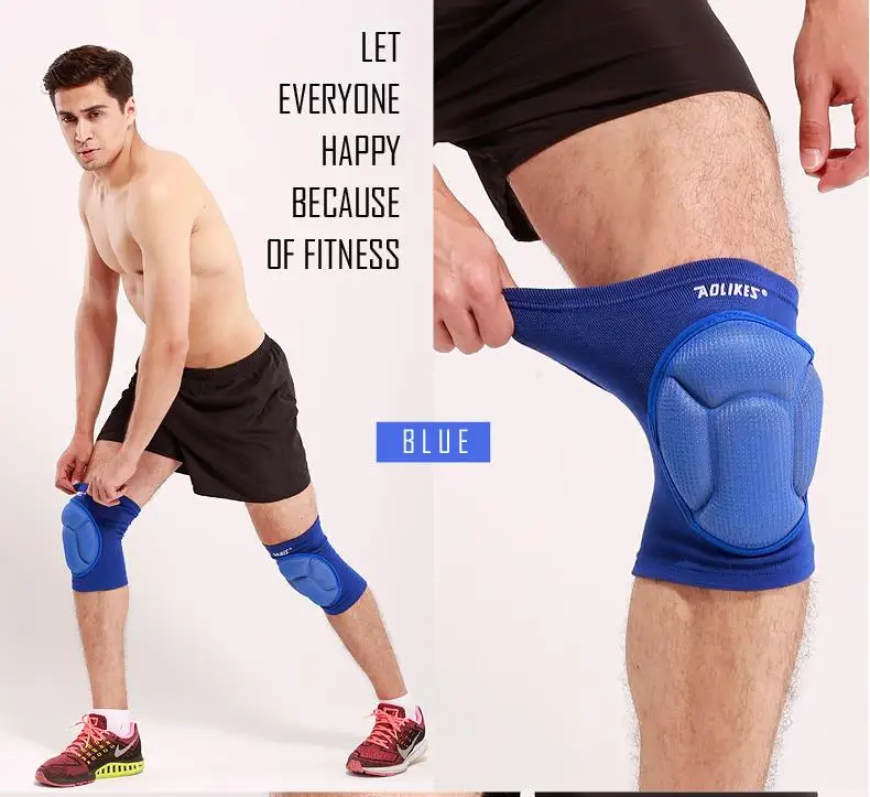 Утолщение Kneepad Футбол волейбол Экстремальные виды спорта наколенники Eblow Brace