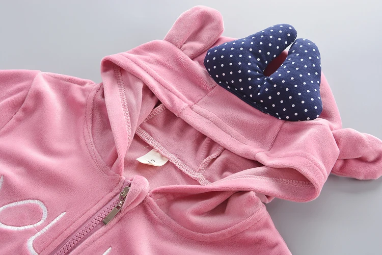 Модные комплекты одежды для маленьких девочек спортивные костюмы для девочек флисовая одежда с капюшоном на весну и осень детские повседневные комплекты