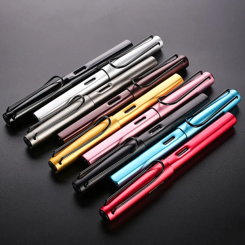 

Korean Luxury Metal Iraurita Ink Fountain Pen Fashion School Office Supply Writing Tool Calligraphy Stationery Store Escritorio
