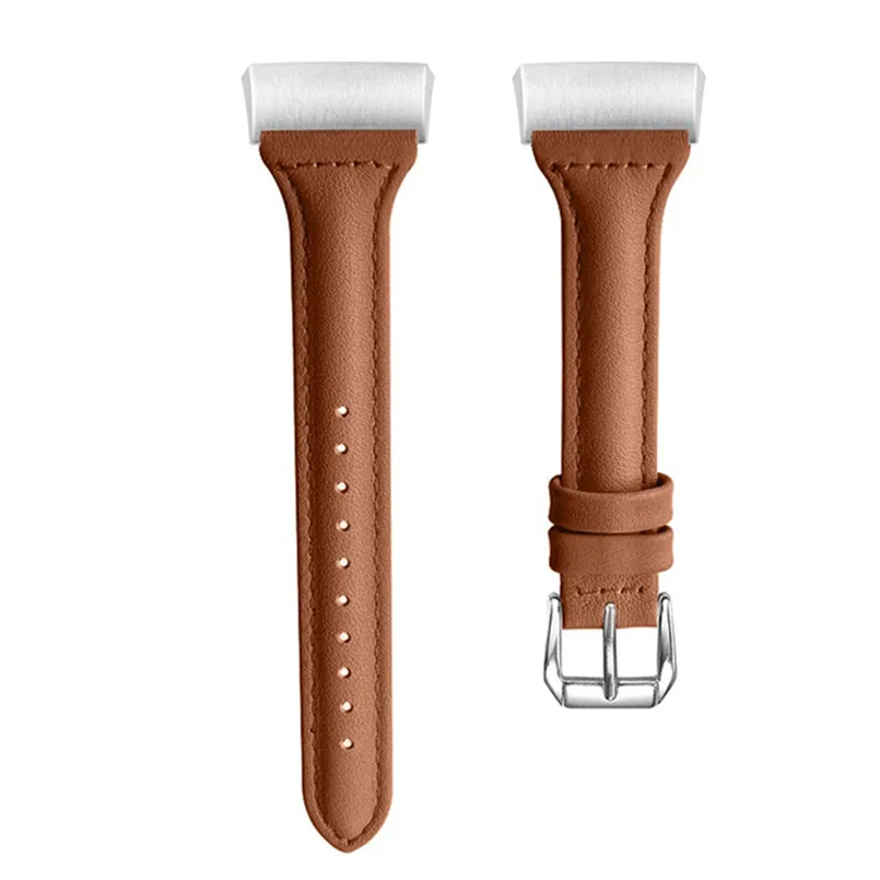 Replacement Accessories Leather Wristband Bands Wrist Straps forFitbit Charge 3 Watch Women Men 22mm 5.5-8.0 inch  40AP526_