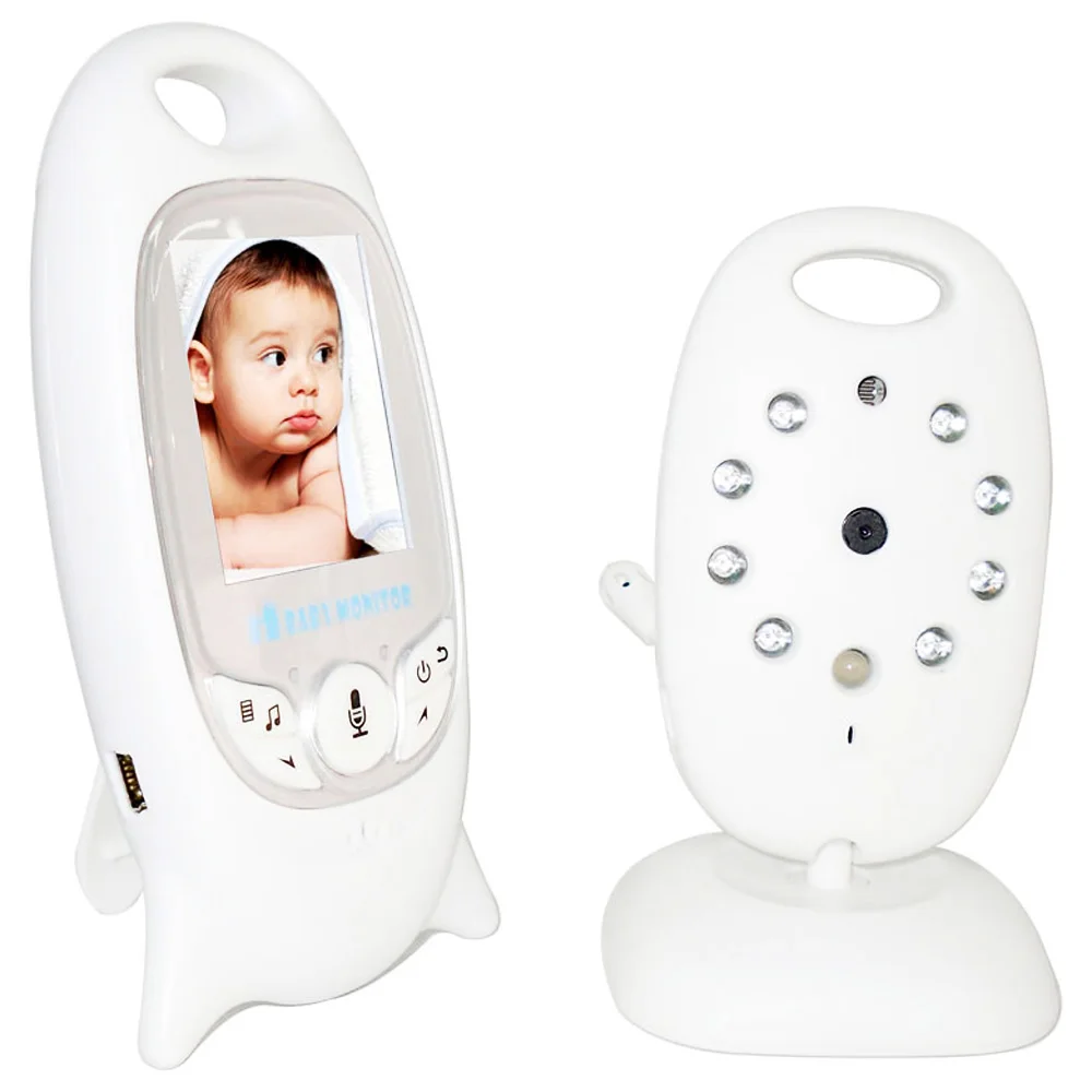 2,4G детский монитор для сна, беспроводная умная камера ночного видения для домашнего аудио, двусторонняя камера наблюдения с температурой