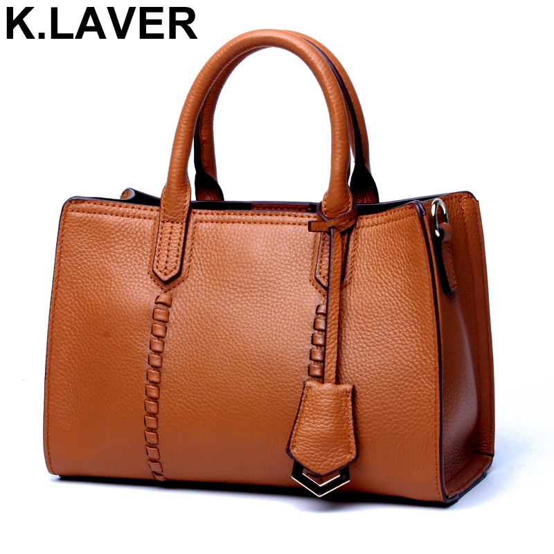 

K.LAVER Fashion Bag Female Genuine Leather Handbags Women Bags Designer Famous Brands Crossbody Messenger Shoulder Bag Tote Bag