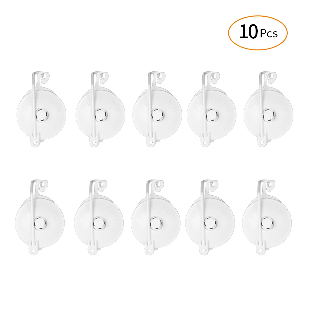 

Home Organizer Tools 10pcs/set Plant Yoyo with Stopper Retractable Convenience with 5ft Transparent Rope
