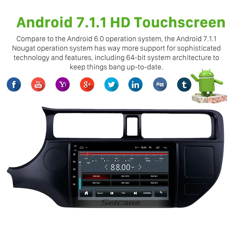 Cheap Seicane 9 inch Android 8.1 Touchscreen GPS Navi Radio for Kia Rio LHD 2012 with USB WIFI AUX support Backup camera Carplay 2 din 2 Cheap Seicane 9 inch Android 8.1 Touchscreen GPS Navi Radio for Kia Rio LHD 2012 with USB WIFI AUX support Backup camera Carplay 2 din 2
