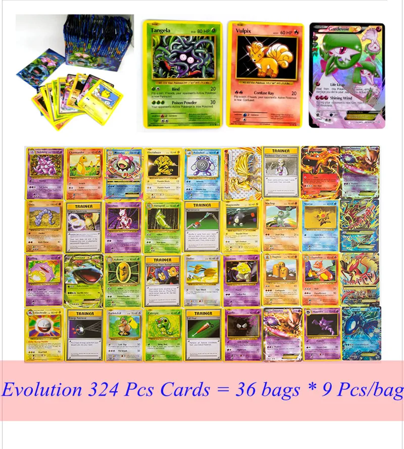 

TCG Charizard GX Box Cards Game Sun Moon English Anime Card Ex Mega XY Evolutions Figure Trading Cards Collection Toy kids Gifts