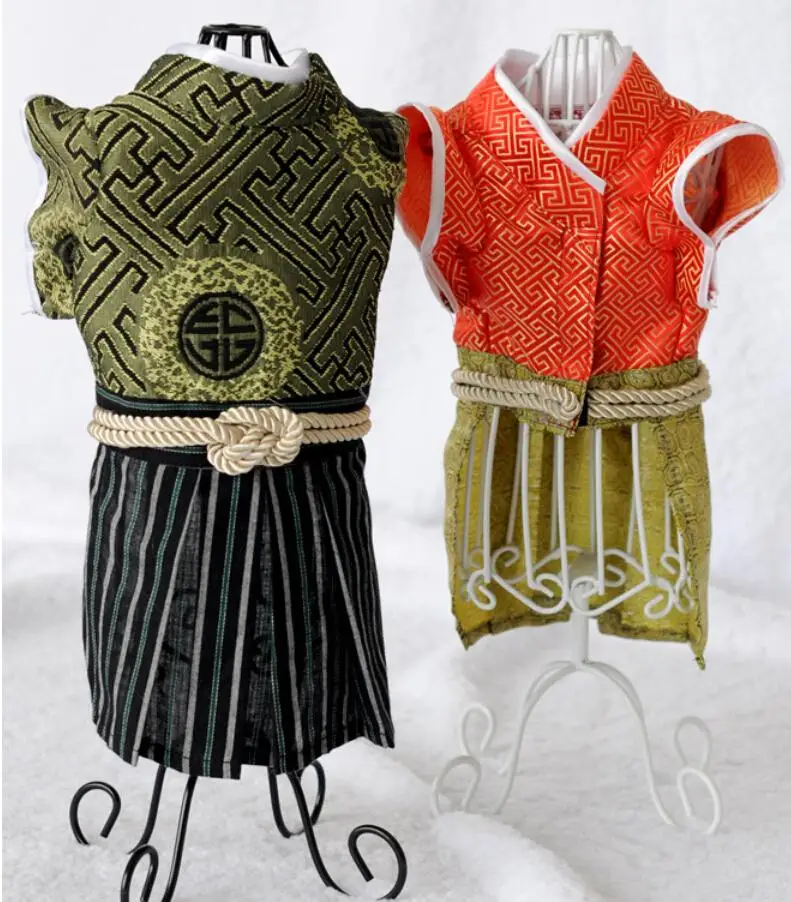 

Kimono samurai Pet Cat clothes Japan Style Cat Costumes Pet dog overalls clothing for small dog cat pet
