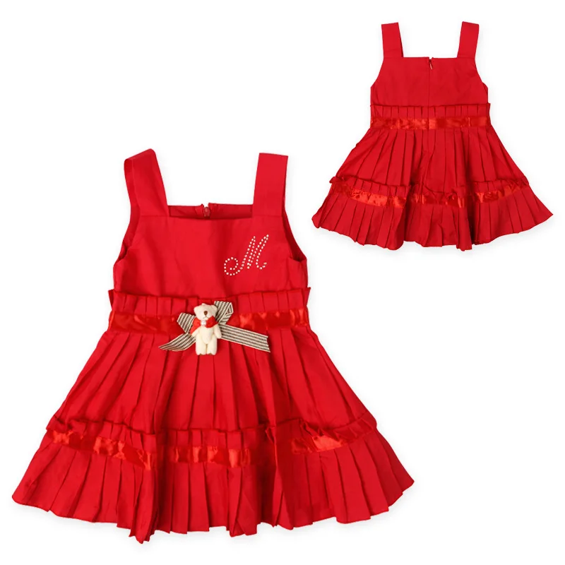 red colour baby frock