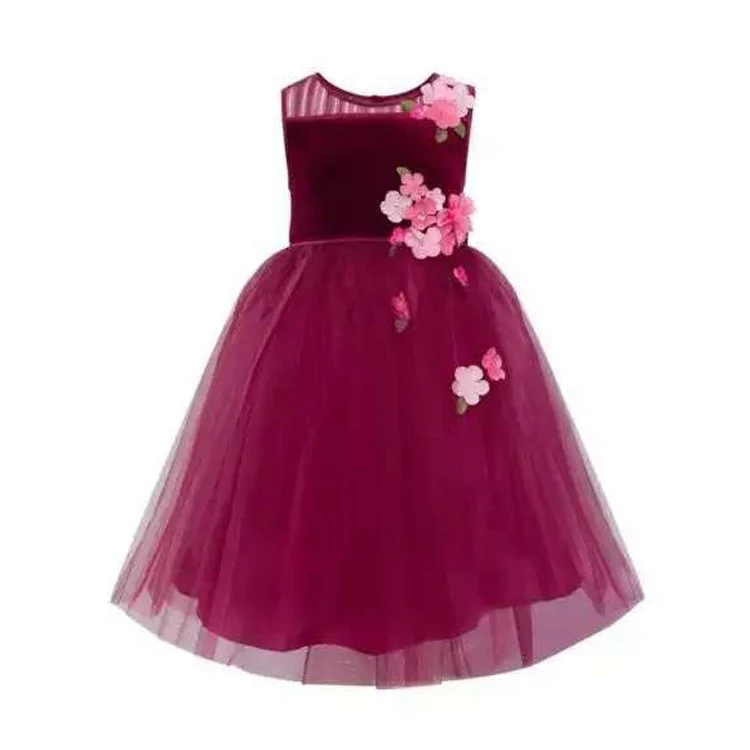 MONSOON New Children Wedding Dress Baby Girls Dresses Kids Striped Bow