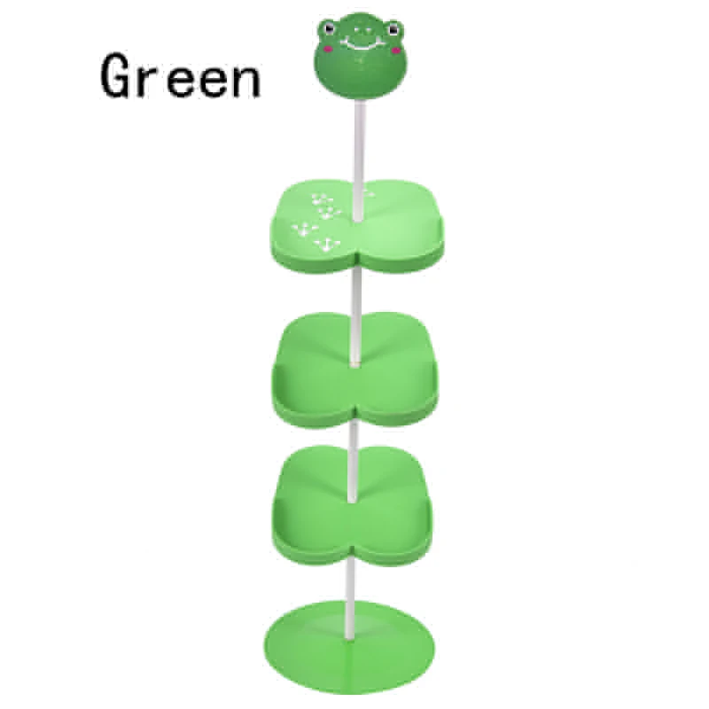 Милая обувь с узором в виде животных из мультфильма, 1 шт., подставка для детей, подставка для хранения домашней мебели, сохраняющая пространство, стойка для обуви - Цвет: green
