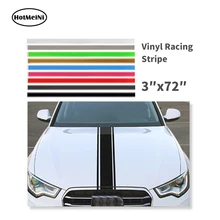 Car Stickers and Decals Car Styling 3″x72″ 183×8 cm Car Truck SUV Racing Stripe Vinyl Hood Engine Cover DIY Stripe Decoration