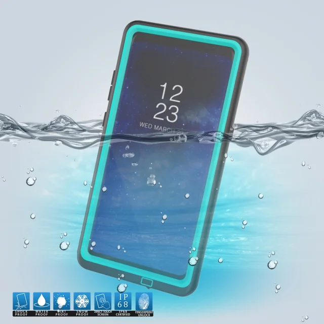<b><p>Galaxy Note Warproof Case Slim Fingnt Ideification</p></b><b><p>ギャラクシーノート8防水ケーススリム指紋識別IP68の耐震性Snowproofカバーサムスンバッグ</p></b><br /><br /><p align='center'>