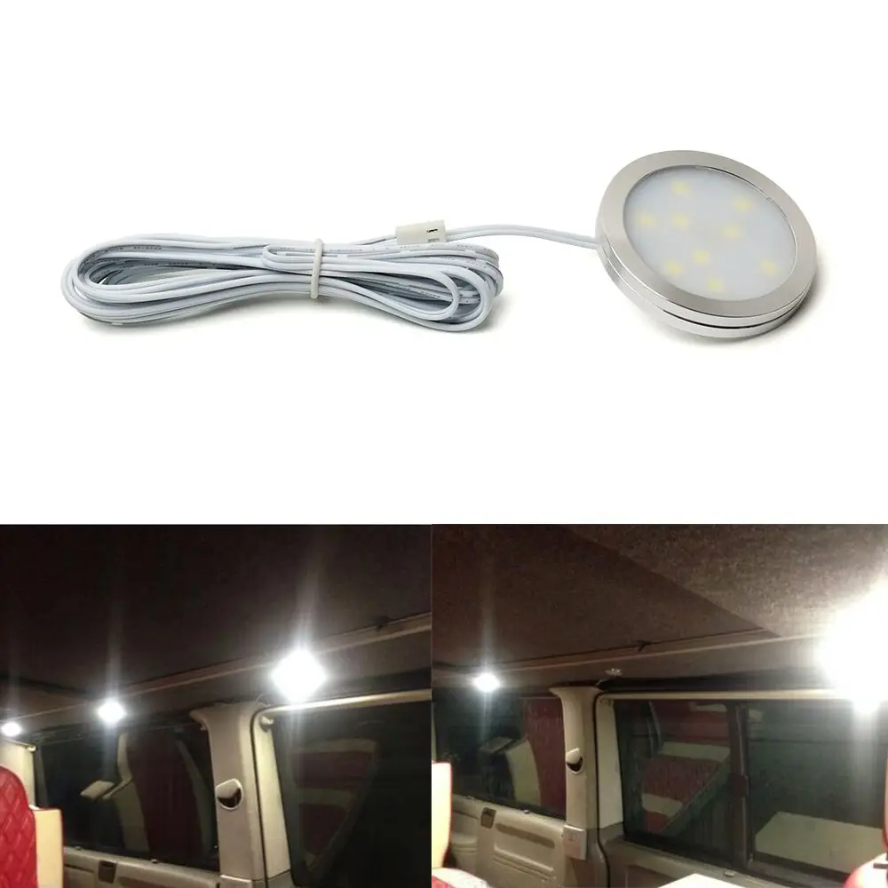 6PCS/Lot DC12V Camper van Boat LED light Super Slim Aluminium! For VW T25 T4 T5 COOL/W Interior