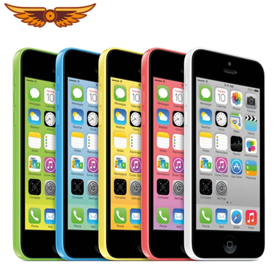 cell phones with 3 cameras Apple iPhone 5C Original 4.0 inch 8GB/16GB/32GB ROM 1GB RAM Dual Core 8MP Camera IOS WIFI GPS Bluetooth Unlocked Smartphone apple at&t cell phones