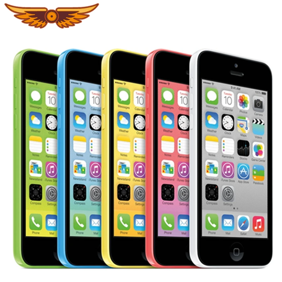 Apple iphone 5c original 4.0 polegada 8gb/16gb/32gb rom 1gb ram duplo núcleo 8mp câmera ios wifi gps bluetooth desbloqueado smartphone
