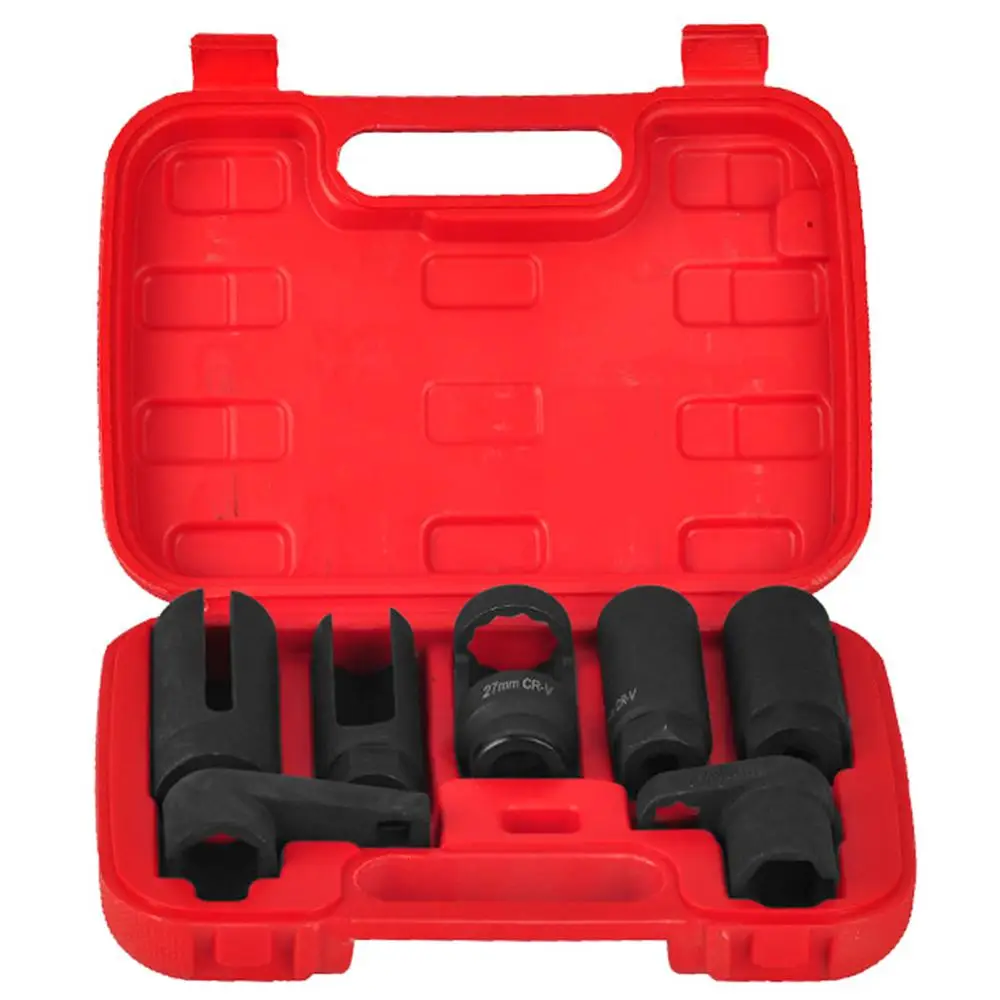 

Car Remover Hand Tool 7Pc Drive Oxgen Socket Set Oxygen Sensor Sockets Removal Tool Kit New