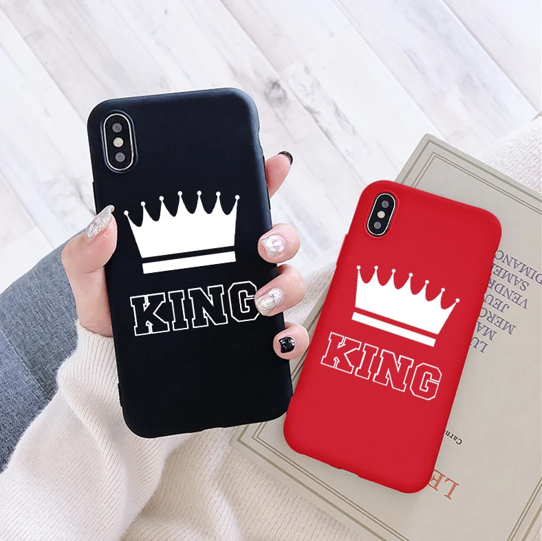 Матовый чехол для iPhone XS Max XR X 7 Plus King принт в стиле ретро телефона 6 6S 8 плюс 5 5S SE из
