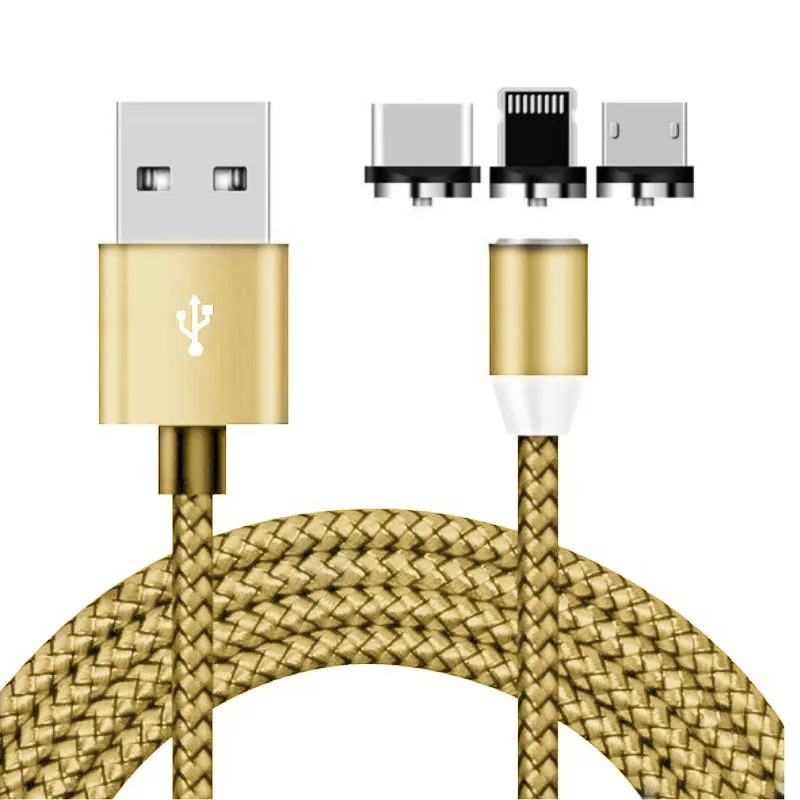 

5V 2A Traver Charger Magnetic USB Cable For Huawei Xiaomi Samsung Galaxy S9 S8 S7 S6 Edge Note 9 8 S10 Plus Type-C Micro Plug