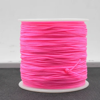 

Light red Colors Jewelry Accessories Cord DIY Making for Bracelet Necklace None Elastic Colored Nylon Thread 0.8mm 100Yards