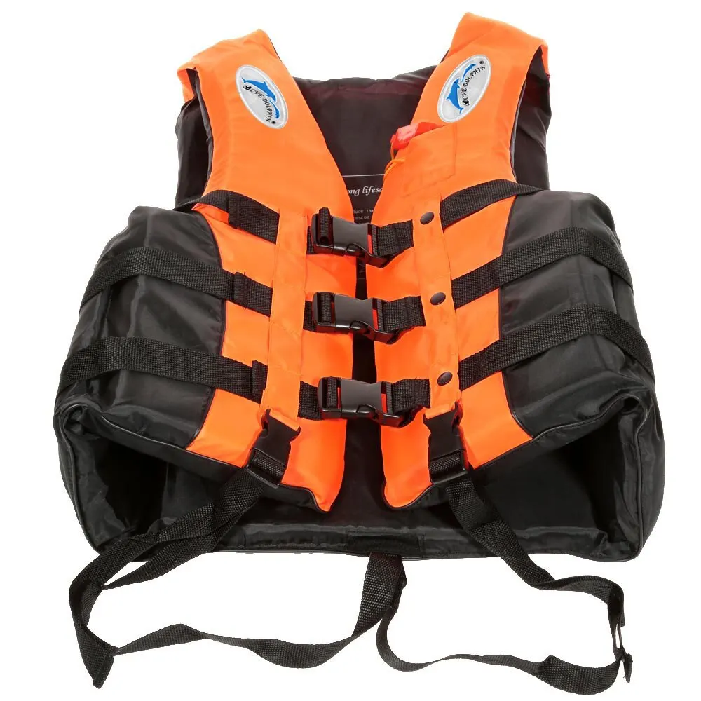 Взрослая одежда для плавания на лодках, безопасная Спасательная куртка, жилет со свистком, костюм для выживания на водных лыжах, L-2XL