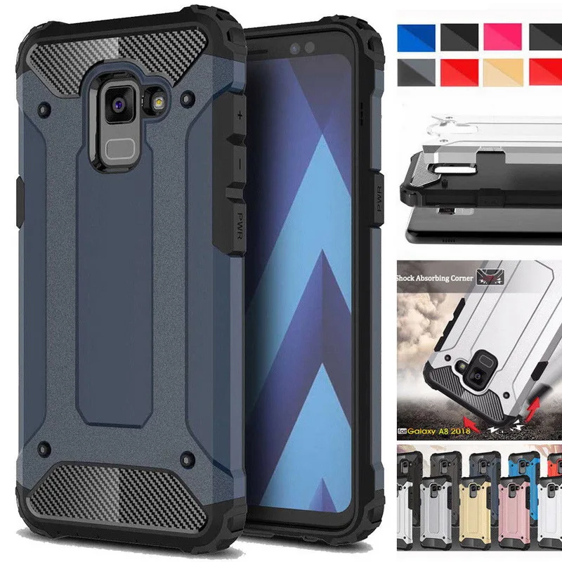 

Hybrid Armor Shockproof Phone Case For Samsung Note9 S9 Plus A6 A8 2018 Full Cover Protective Case For Galaxy A3 A5 2016 A7 2017