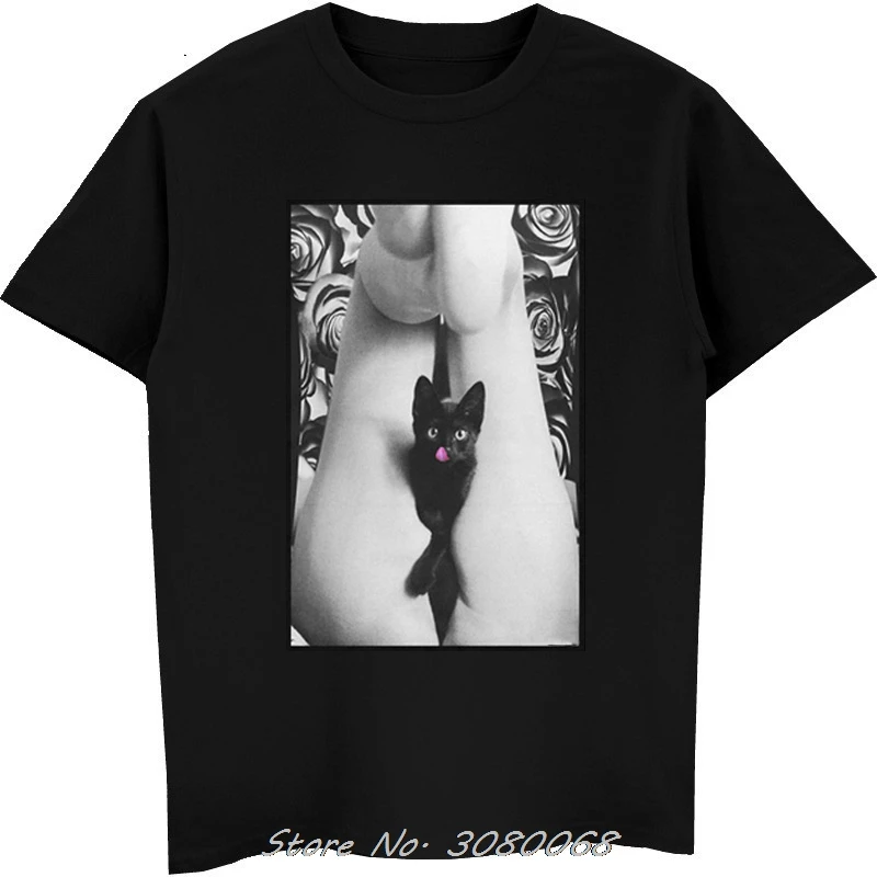 E1syndicate футболка киска шпилька с подвеской «Кот» до сексуальный порно Кейт Мосс короткий рукав Футболка Новая мода для мужчин хлопок топ футболки
