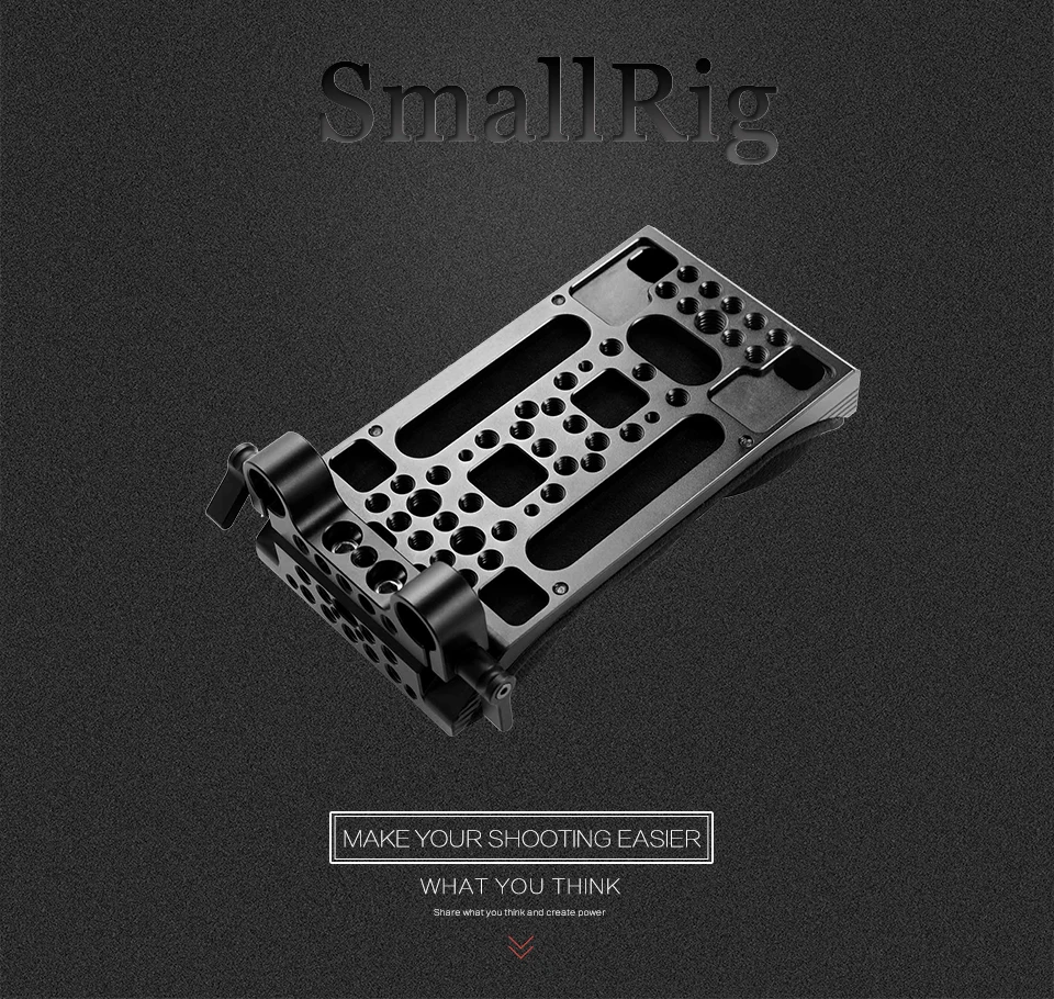 SmallRig DSLR универсальная Наплечная накладка с 15 мм RailBlock Memory Foam светильник наплечный Набор для камеры 2077